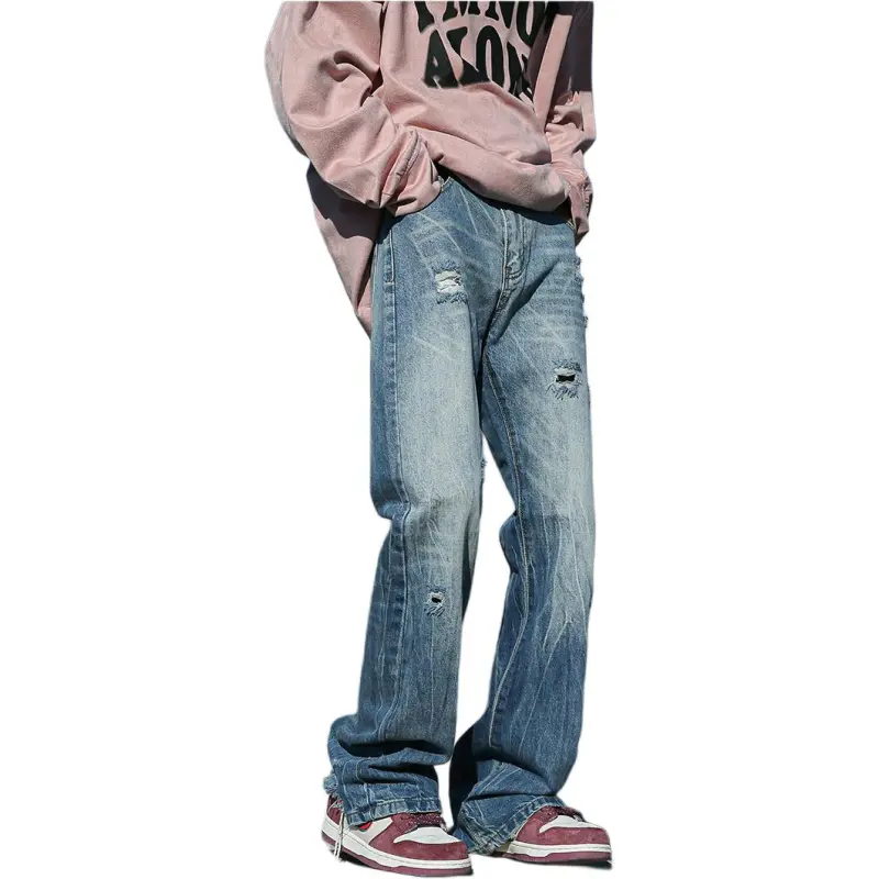 HKRXEC Jeans Men Blue-4