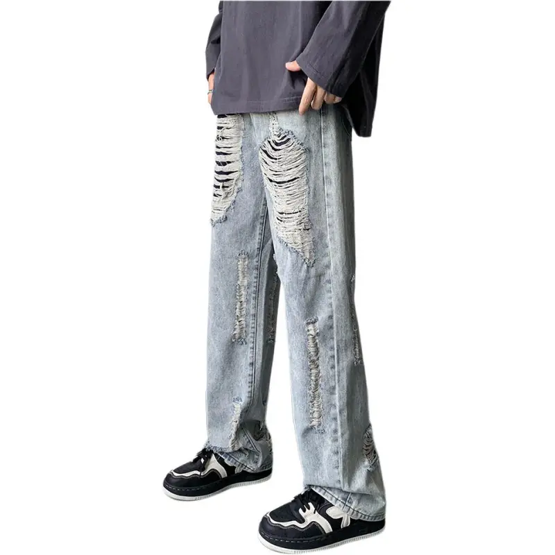 HKRXEC Jeans Men Blue-2
