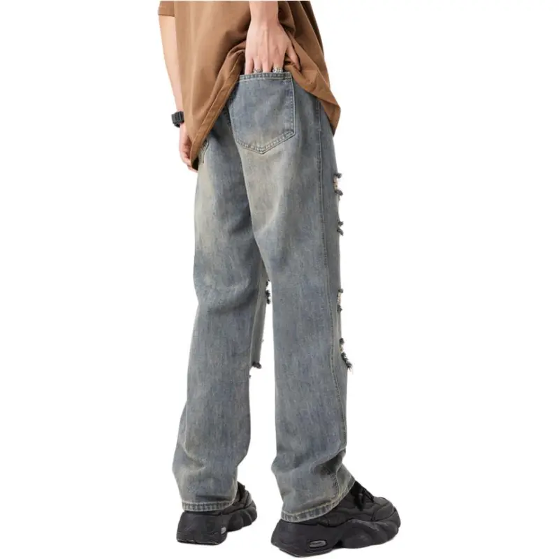 HKRXEC Jeans Men Blue-3