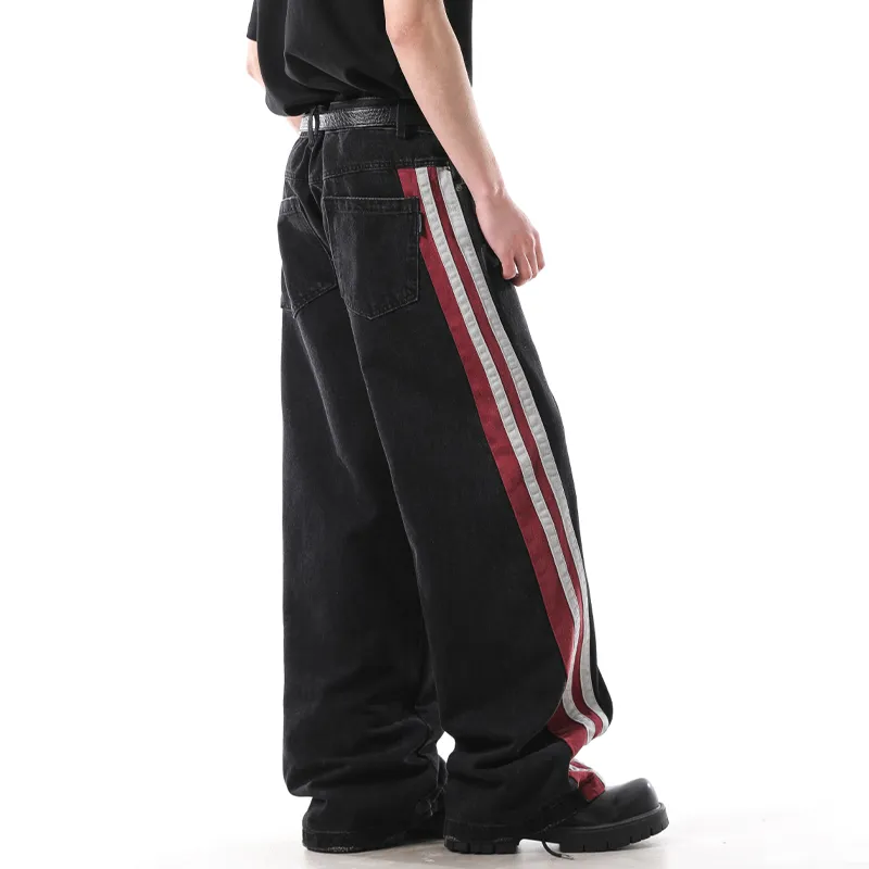 HKRXEC Jeans Men Black-3