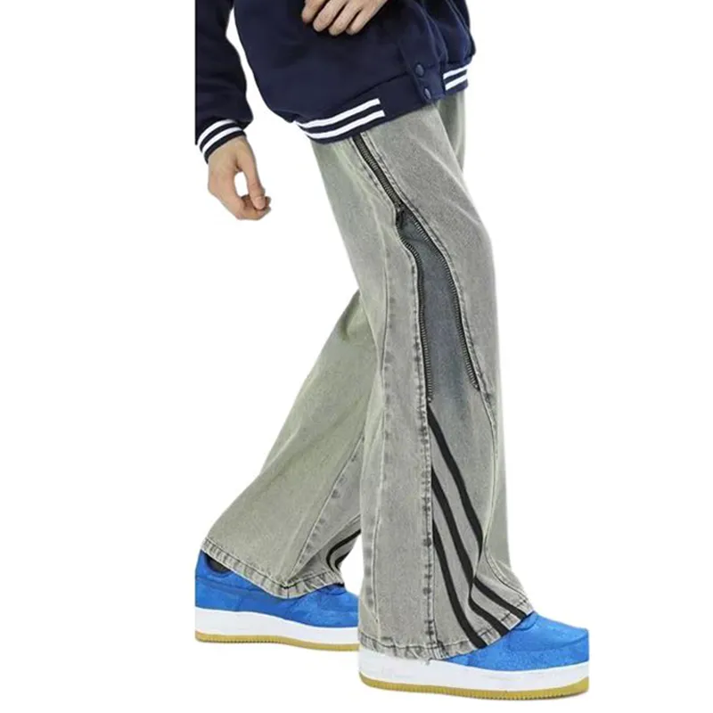 HKRXEC Jeans Men Light Blue-4