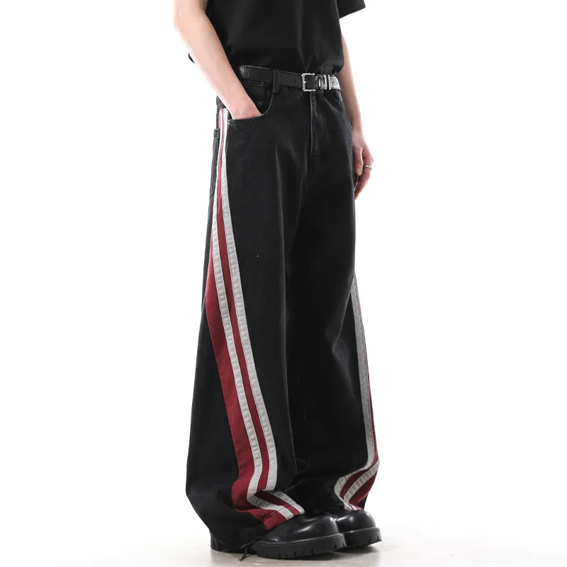 HKRXEC Jeans Men Black-5
