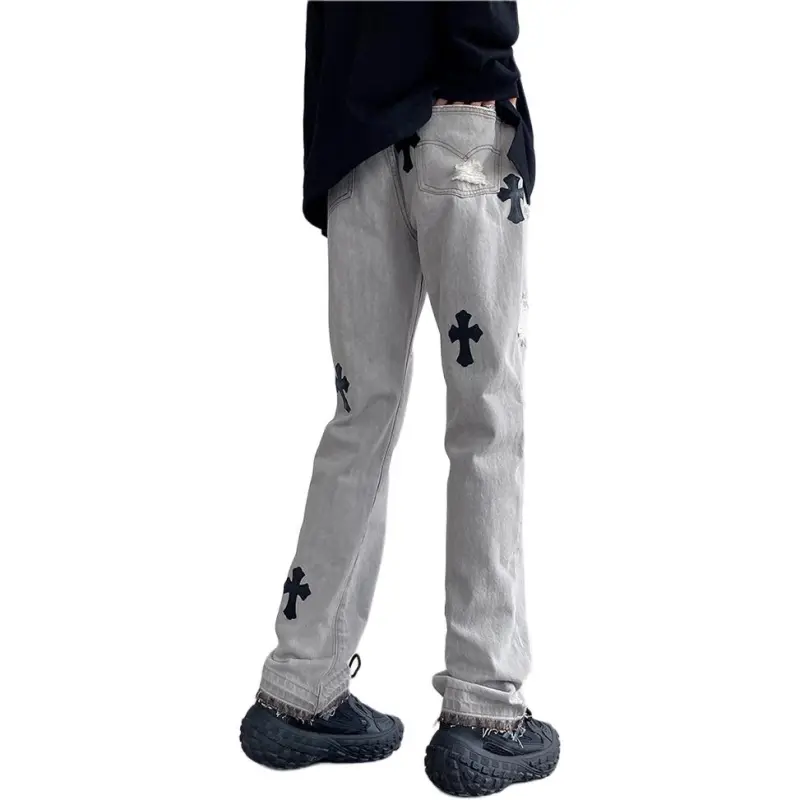 HKRXEC Jeans Men Concrete Gray-1