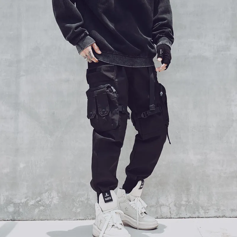 HKRXEC Cargo Pants Unisex Black-2