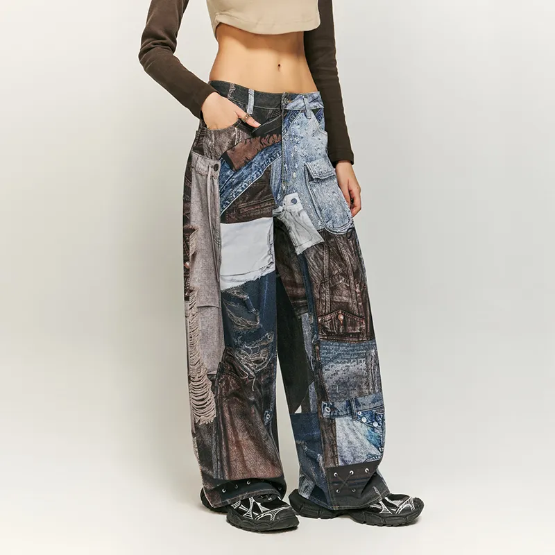 HKRXEC Jeans Unisex Image Color-2
