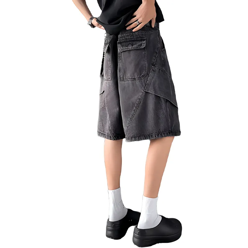 HKRXEC Denim Shorts Men-8