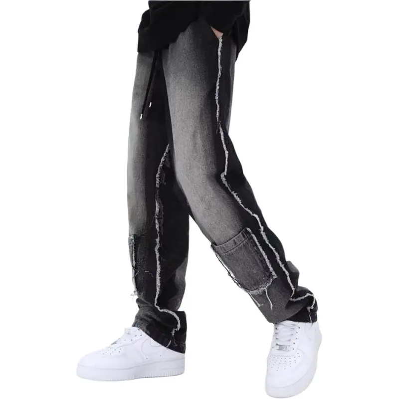HKRXEC Jeans Men Black-3