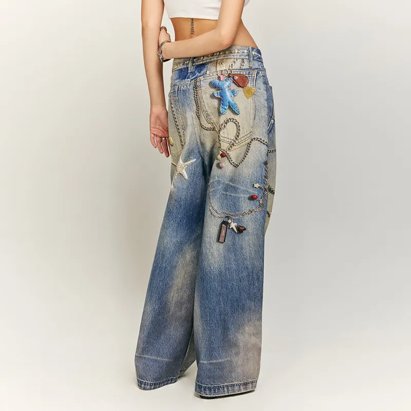 HKRXEC Jeans Unisex Image Color-2