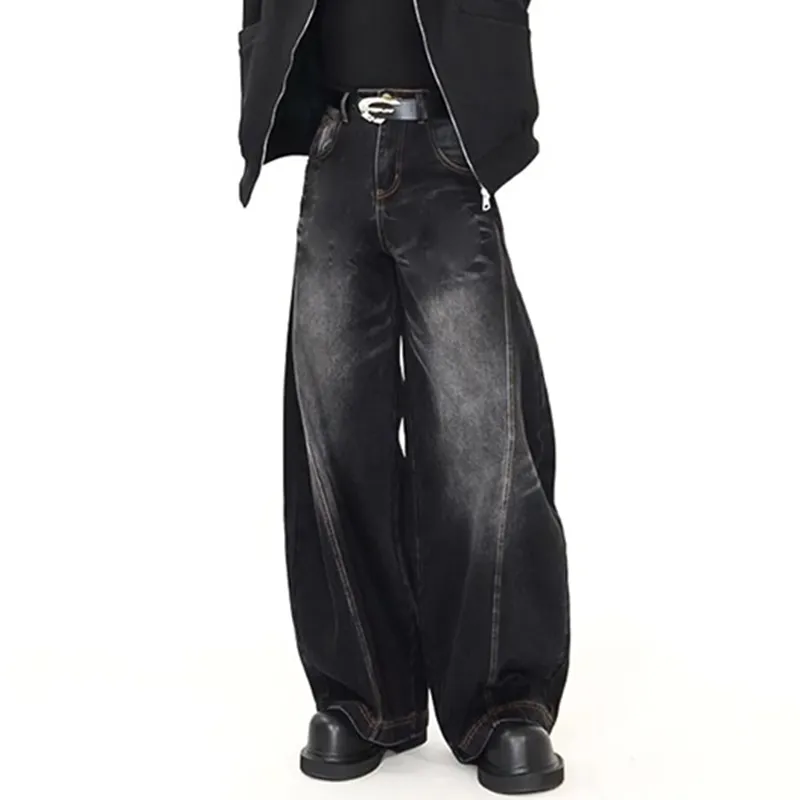 HKRXEC Jeans Men Black-1