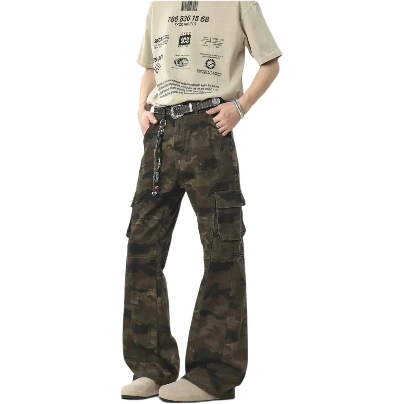 HKRXEC Cargo Pants Men Image Color-4