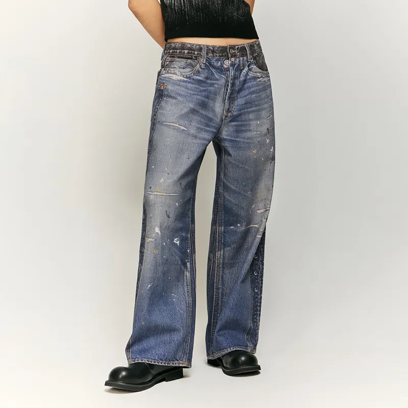 HKRXEC Jeans Unisex Image Color-2