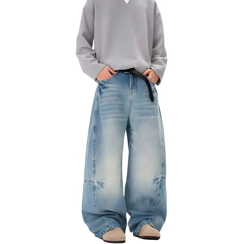 HKRXEC Jeans Men Blue-4