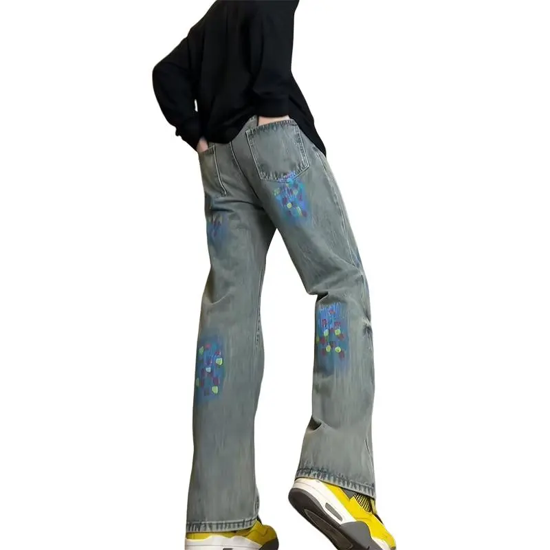 HKRXEC Jeans Men Light Blue-2