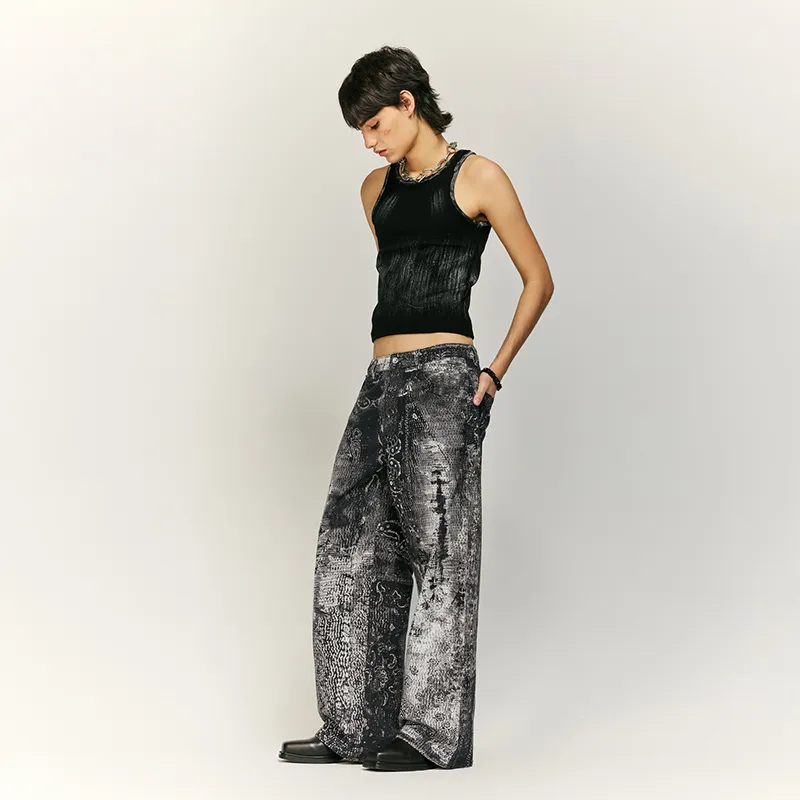 HKRXEC Jeans Unisex Image Color-7