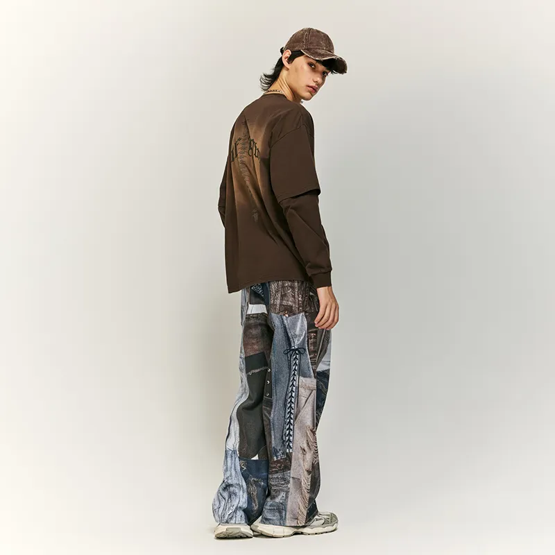 HKRXEC Jeans Unisex Image Color-7