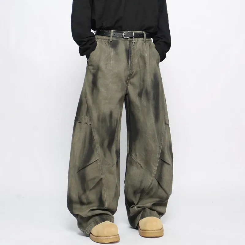 HKRXEC Jeans Men Green-4