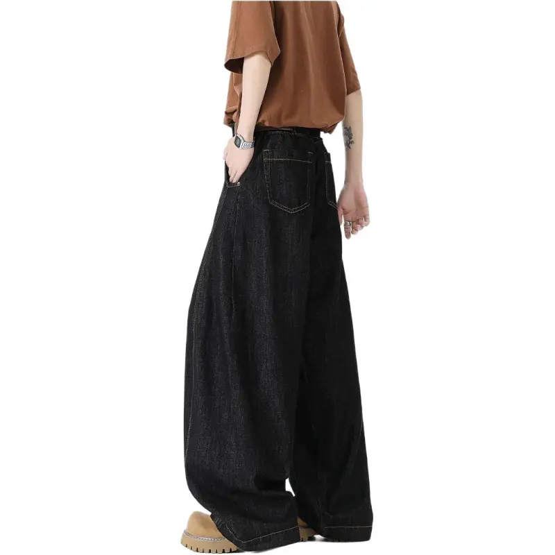 HKRXEC Jeans Men Black-2