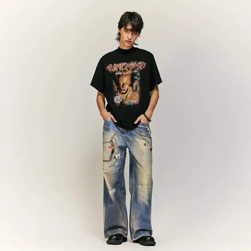 HKRXEC Jeans Unisex Image Color-7