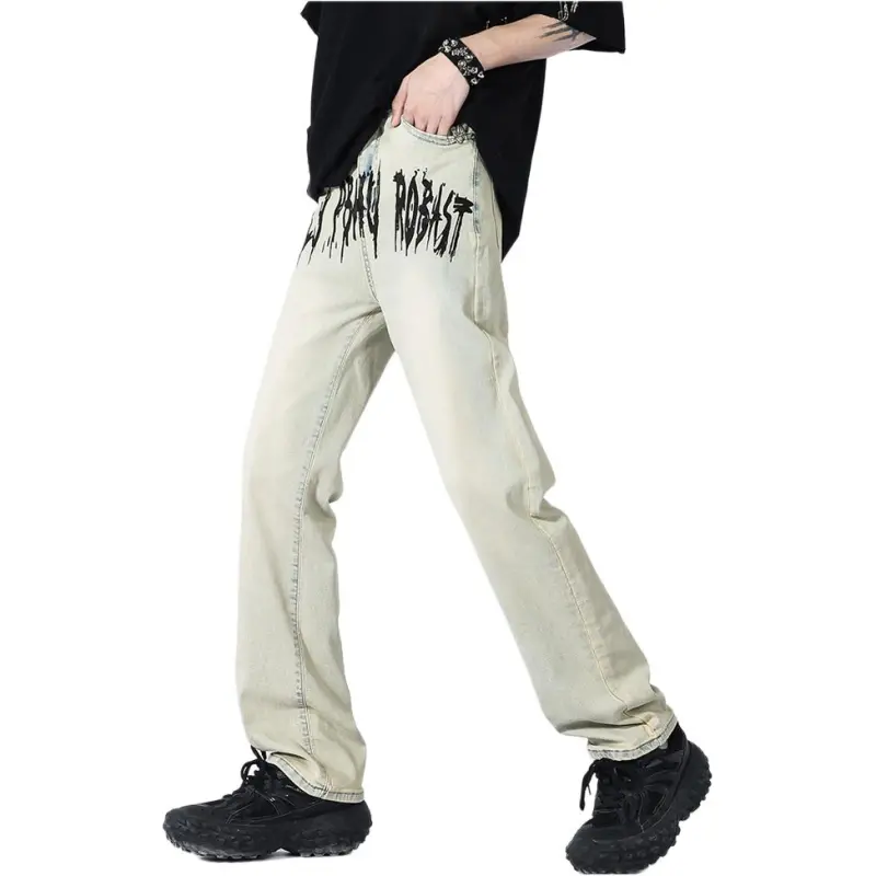 HKRXEC Jeans Men Ecru-5