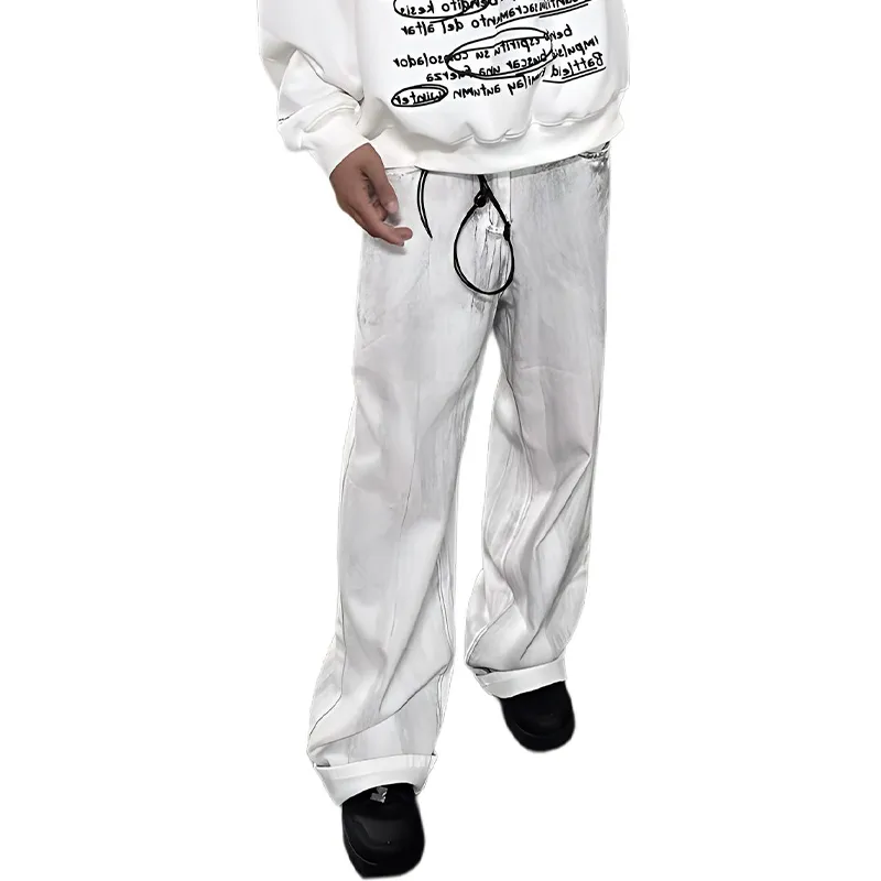 HKRXEC Jeans Men White-4