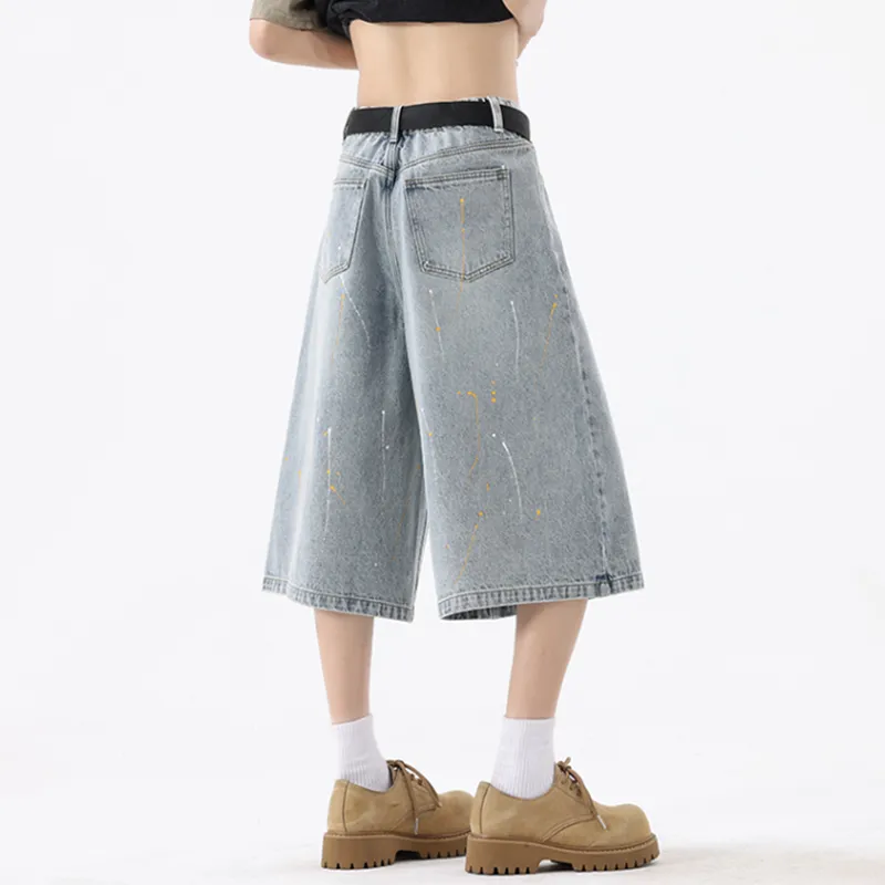 HKRXEC Denim Shorts Men-2