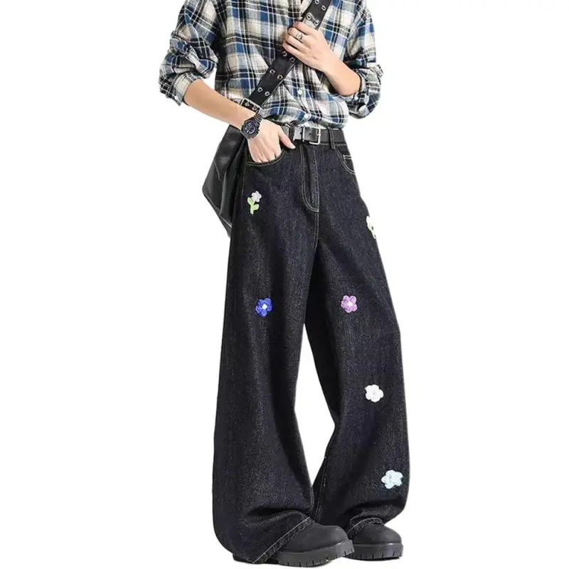 HKRXEC Jeans Men Black-4