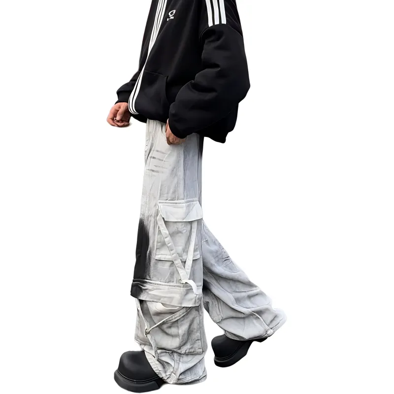 HKRXEC Jeans Men White-4