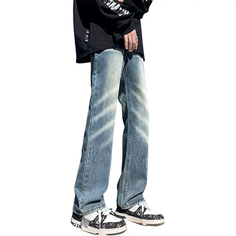 HKRXEC Jeans Men Nostalgic Blue-3