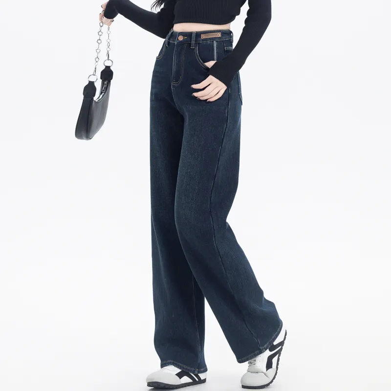 You Cow Me Pants Jeans Women's Blue-3