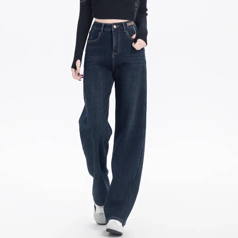You Cow Me Pants Jeans Women's Blue-2