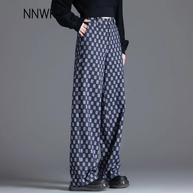 You Cow Me Pants Casual Pants Women's Blue-6