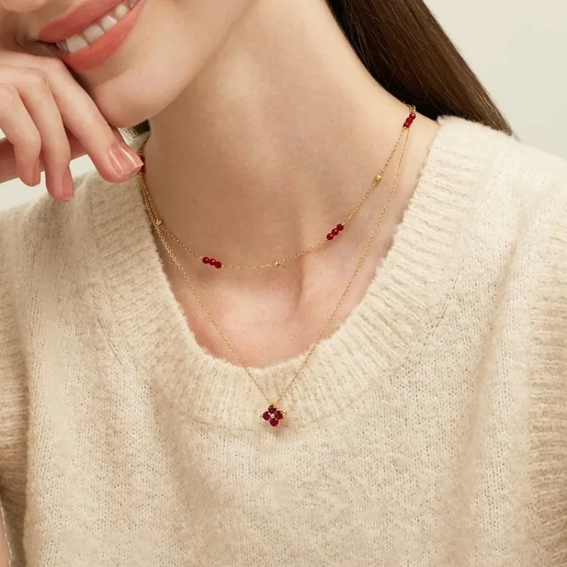 TIMEBOTTLE S925 Silver Necklaces Women's-3
