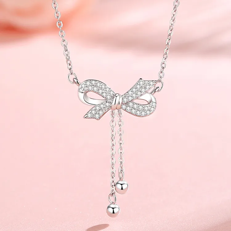 TIMEBOTTLE S925 Silver Necklaces Women's-2