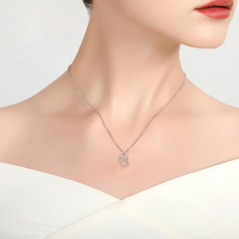 TIMEBOTTLE S925 Silver Necklaces Women's-2