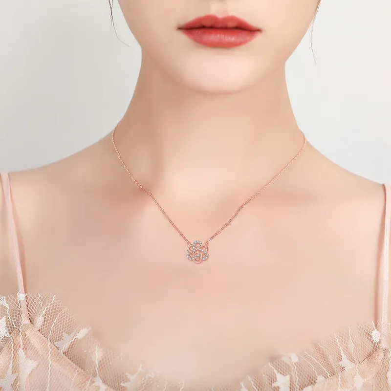 TIMEBOTTLE S925 Silver Necklaces Women's-4