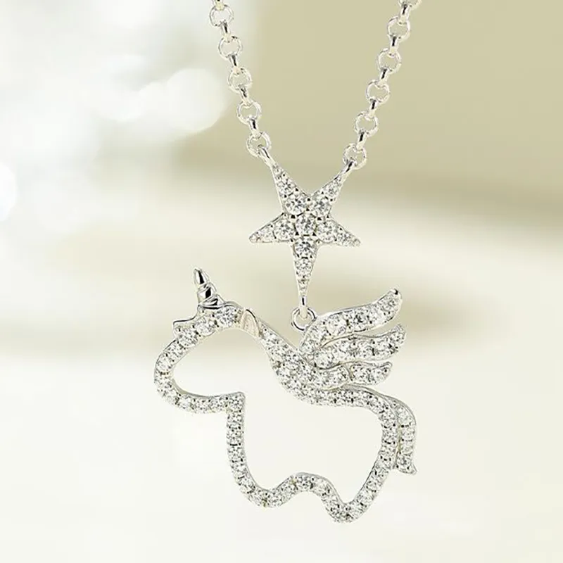 TIMEBOTTLE S925 Silver Necklaces Women's-4