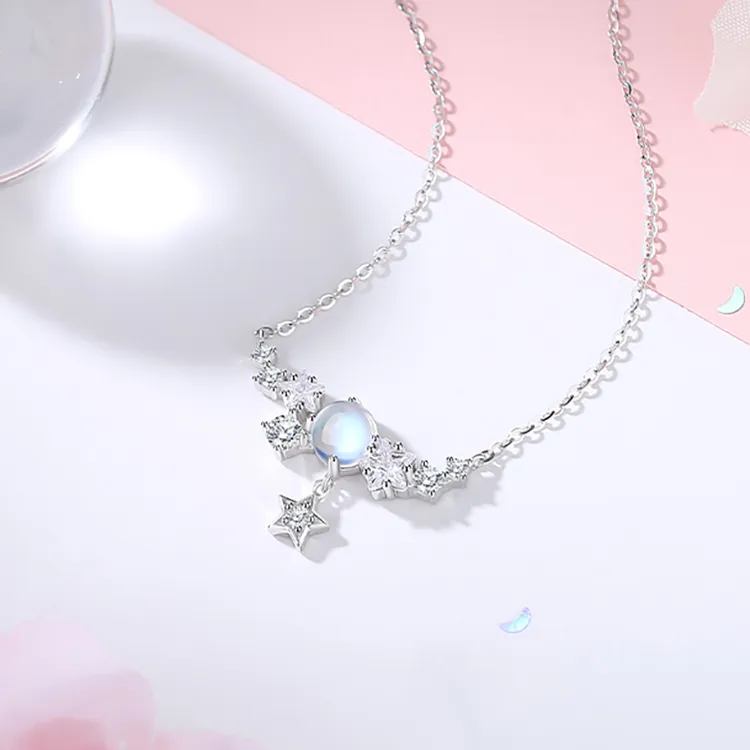 TIMEBOTTLE S925 Silver Necklaces Women's-3