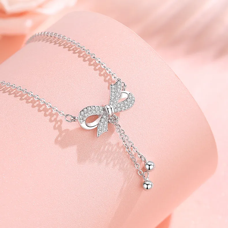 TIMEBOTTLE S925 Silver Necklaces Women's-3