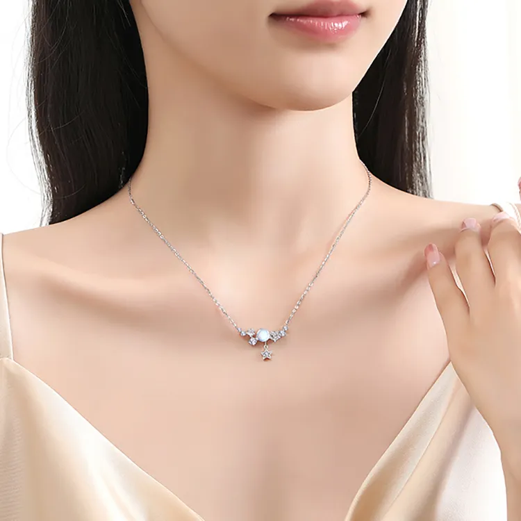 TIMEBOTTLE S925 Silver Necklaces Women's-1