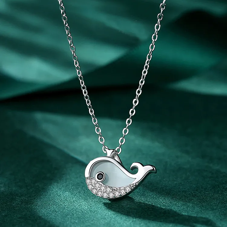 TIMEBOTTLE S925 Silver Necklaces Women's-4