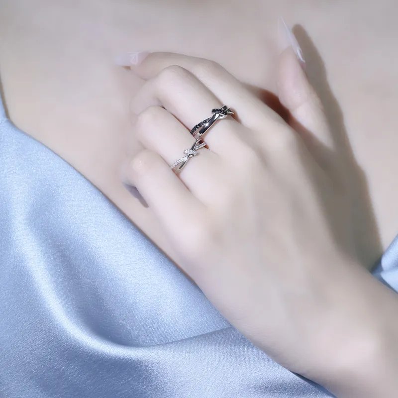 TIMEBOTTLE S925 Silver Rings Unisex-5