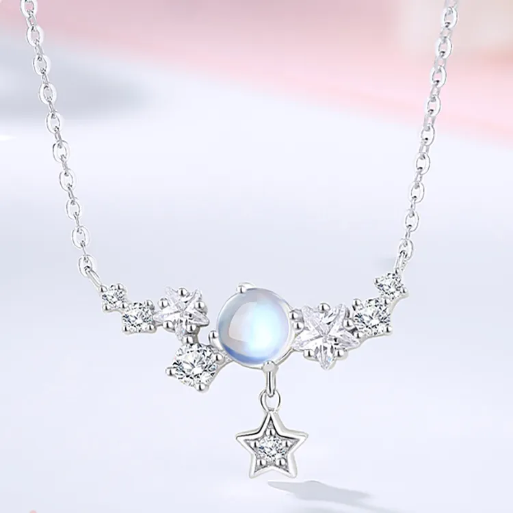 TIMEBOTTLE S925 Silver Necklaces Women's-2