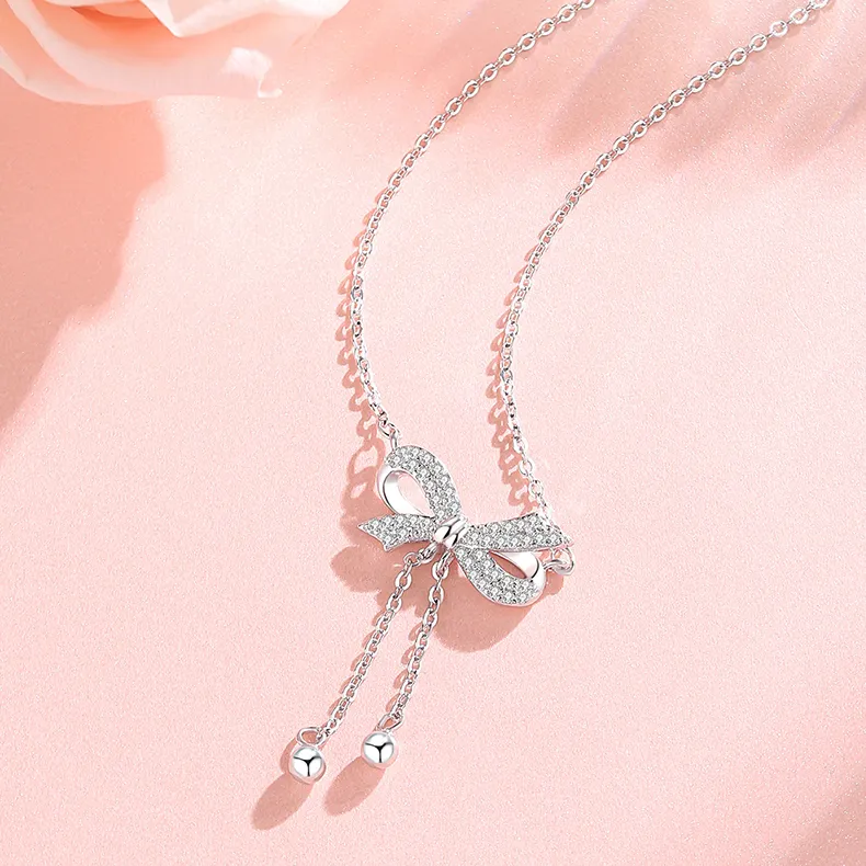 TIMEBOTTLE S925 Silver Necklaces Women's-4