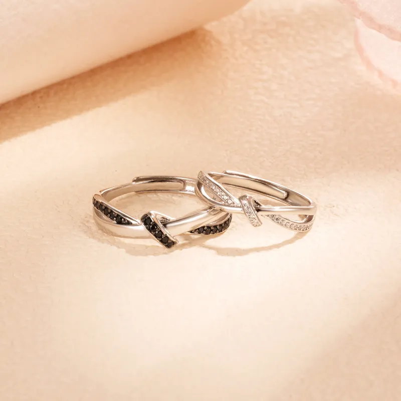 TIMEBOTTLE S925 Silver Rings Unisex-3