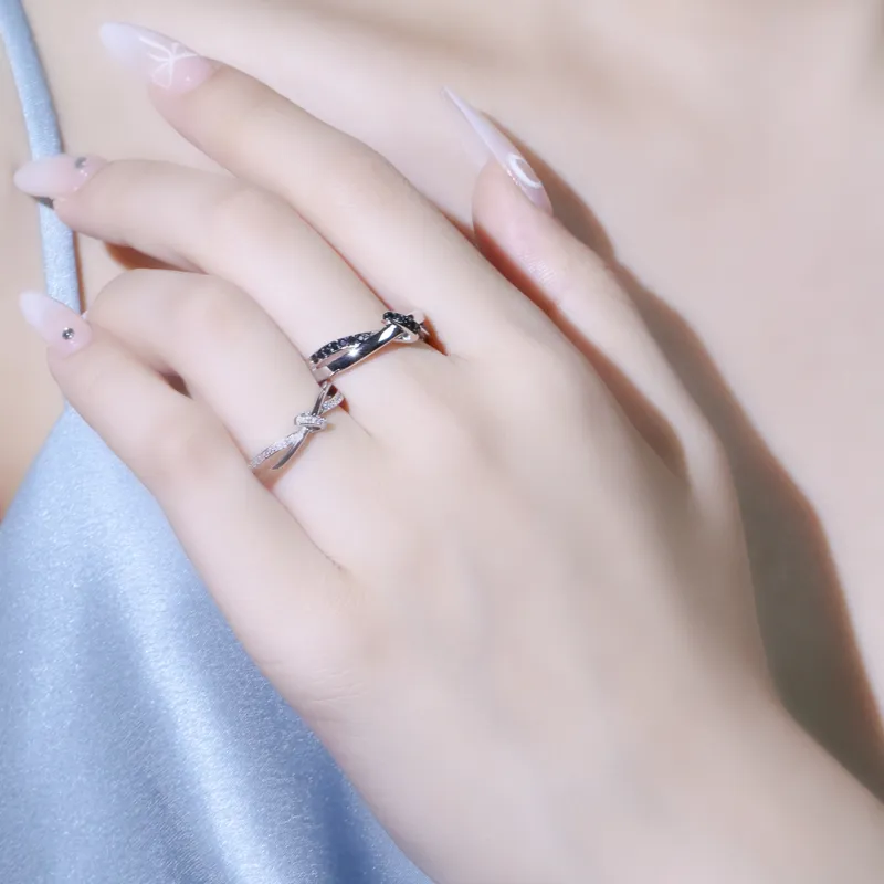 TIMEBOTTLE S925 Silver Rings Unisex-6