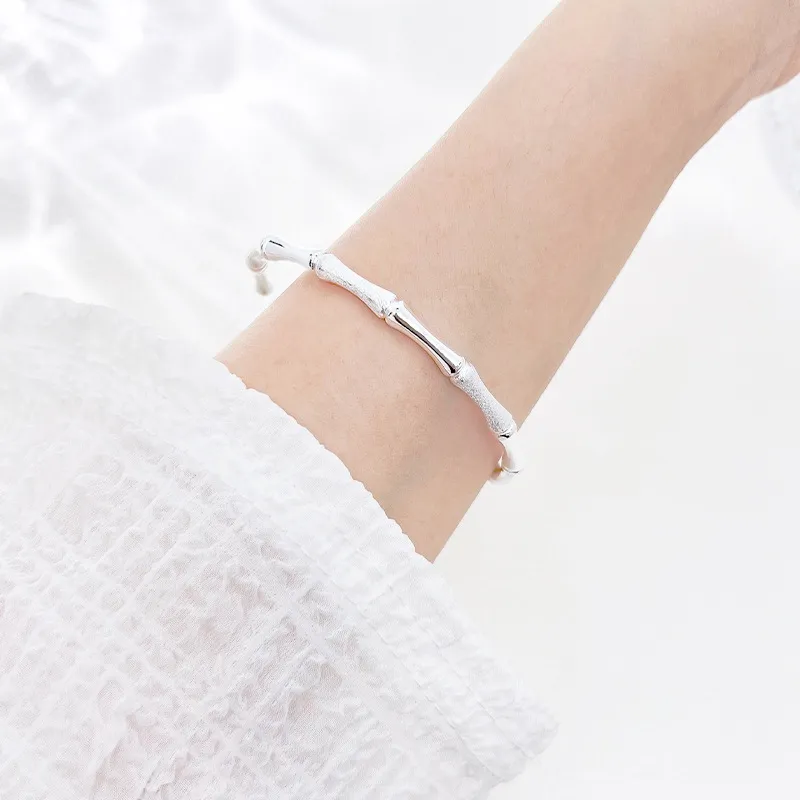 TIMEBOTTLE 999 Fine Silver Bangles Women's-5