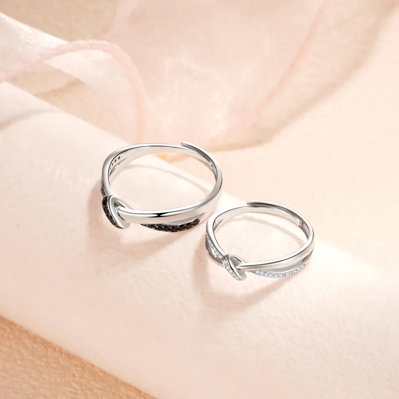 TIMEBOTTLE S925 Silver Rings Unisex-4