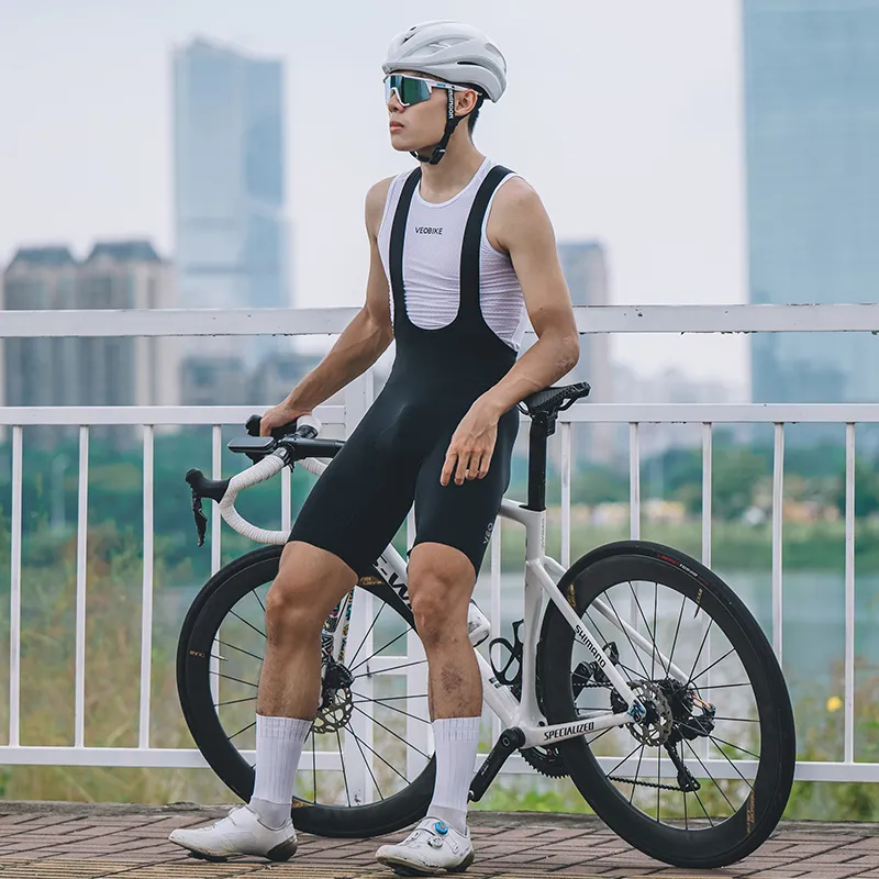 Veobike Cycling Pants Unisex Bib & Brace Shorts Men's-2