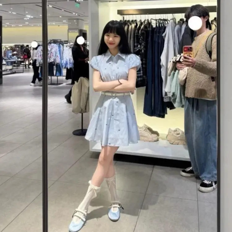 STARFEI Short Sleeved Dress Women's-5