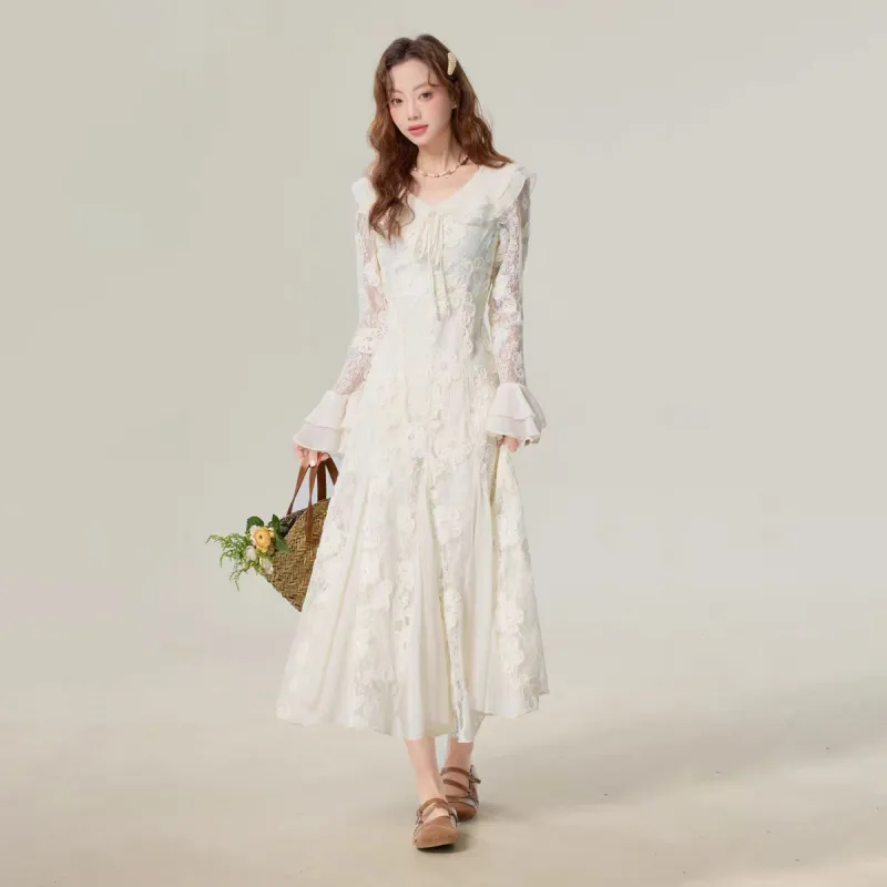 FLIM Long Sleeved Dress Fashion Single Item Women's-2